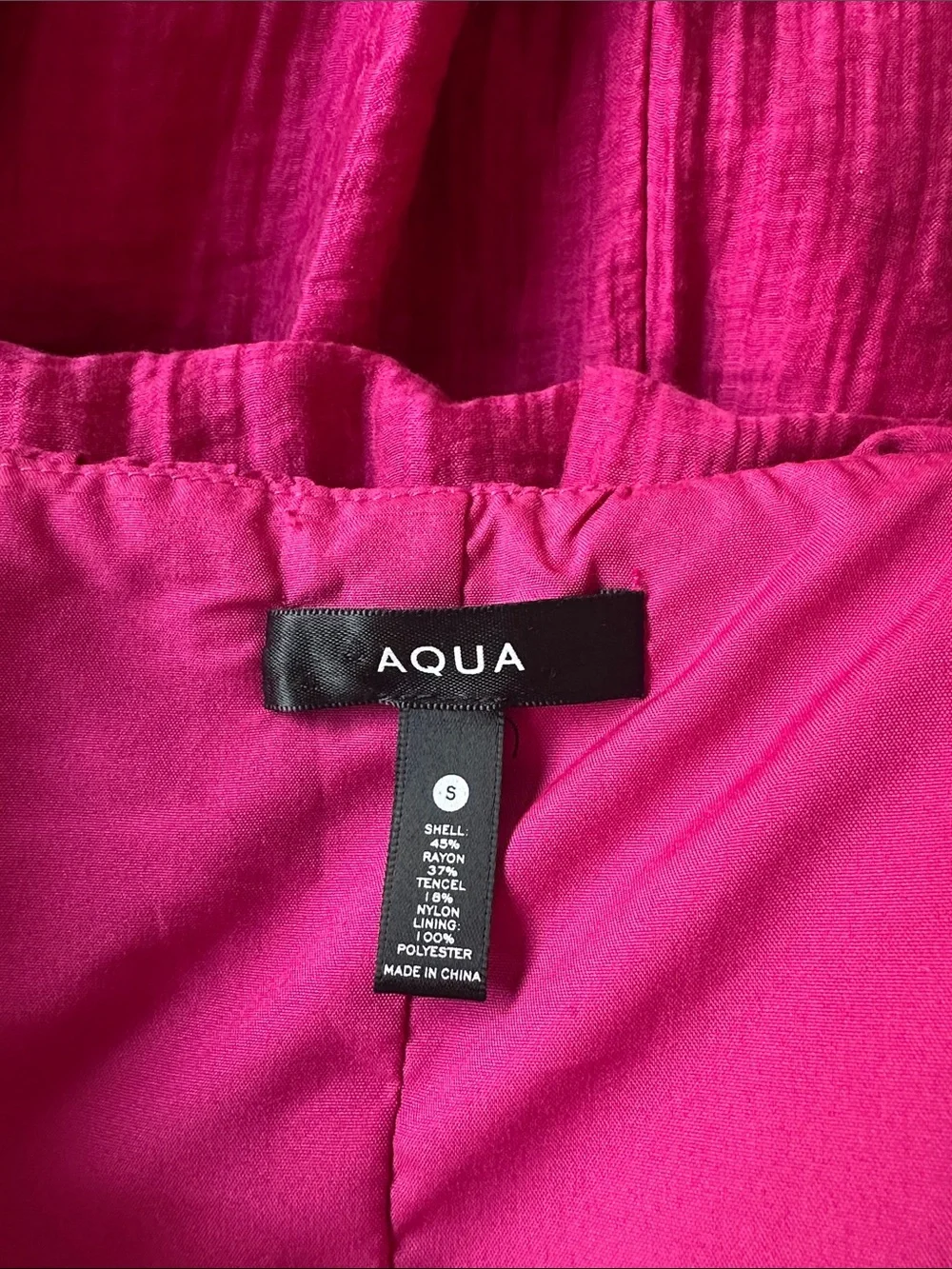 Aqua Magenta Maxi Dress with Spaghetti Straps - Picture 5 of 5
